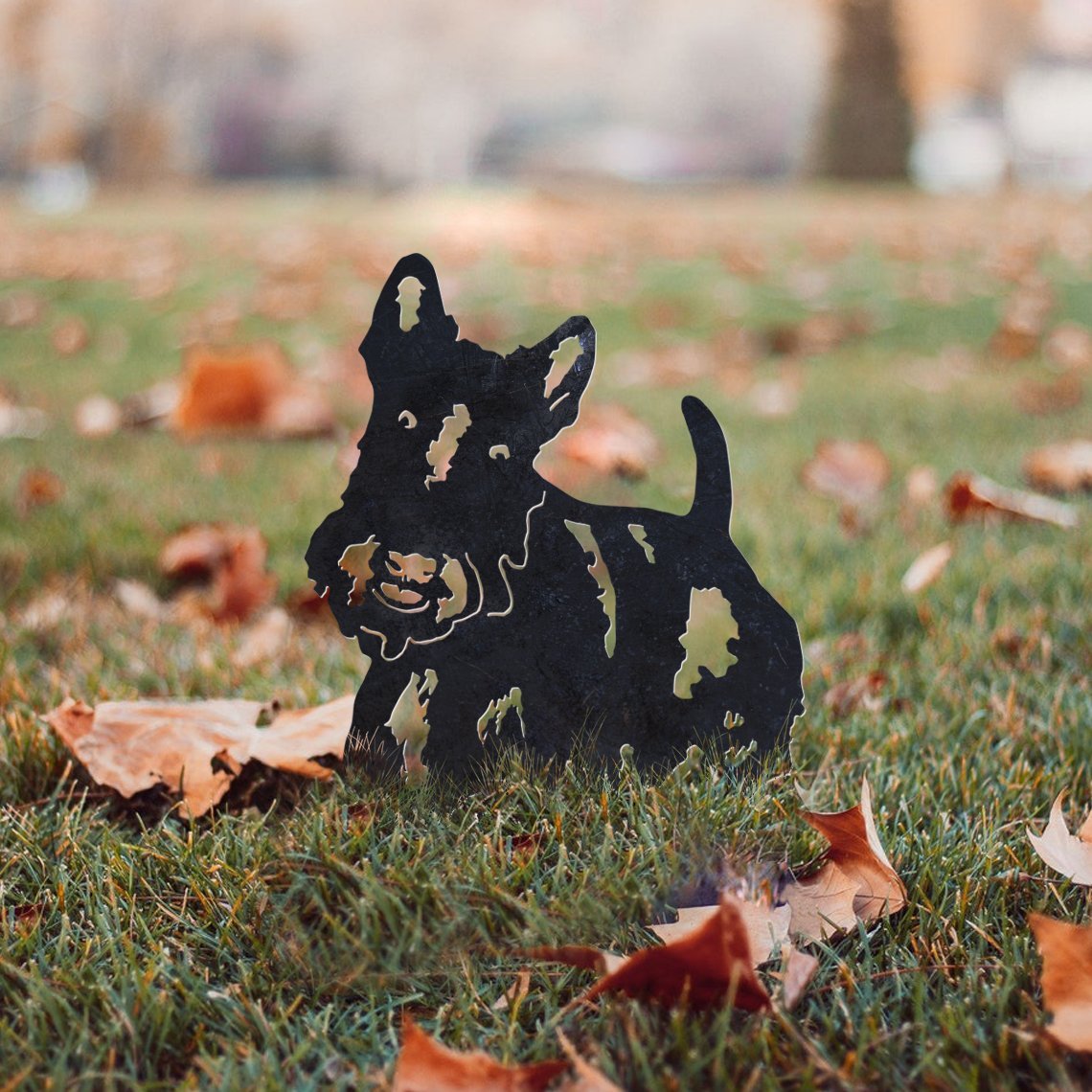 Scottish Terrier Metal Silhouette