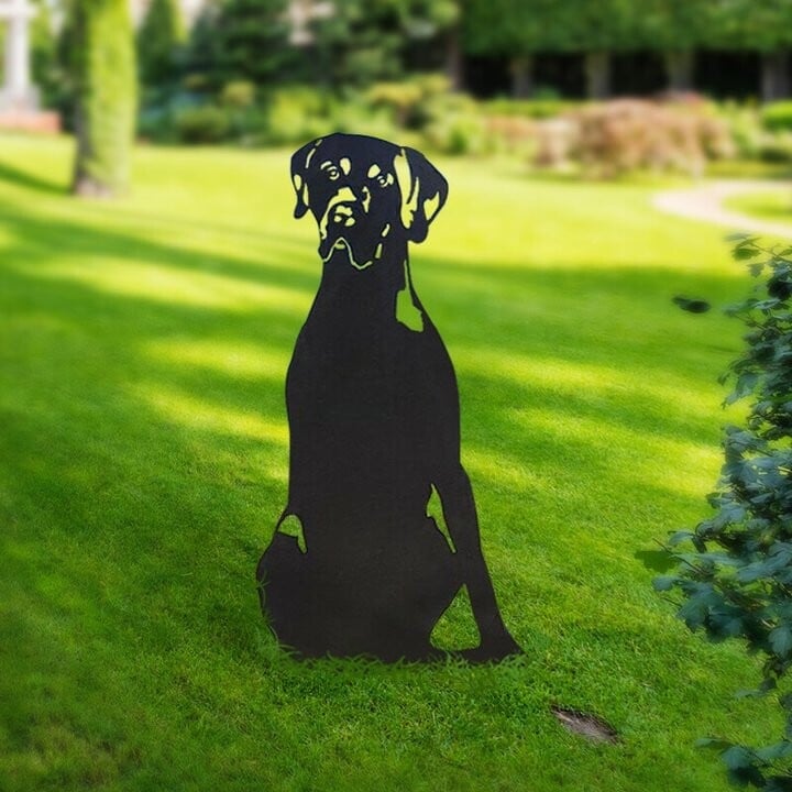 Weimaraner Metal Silhouette