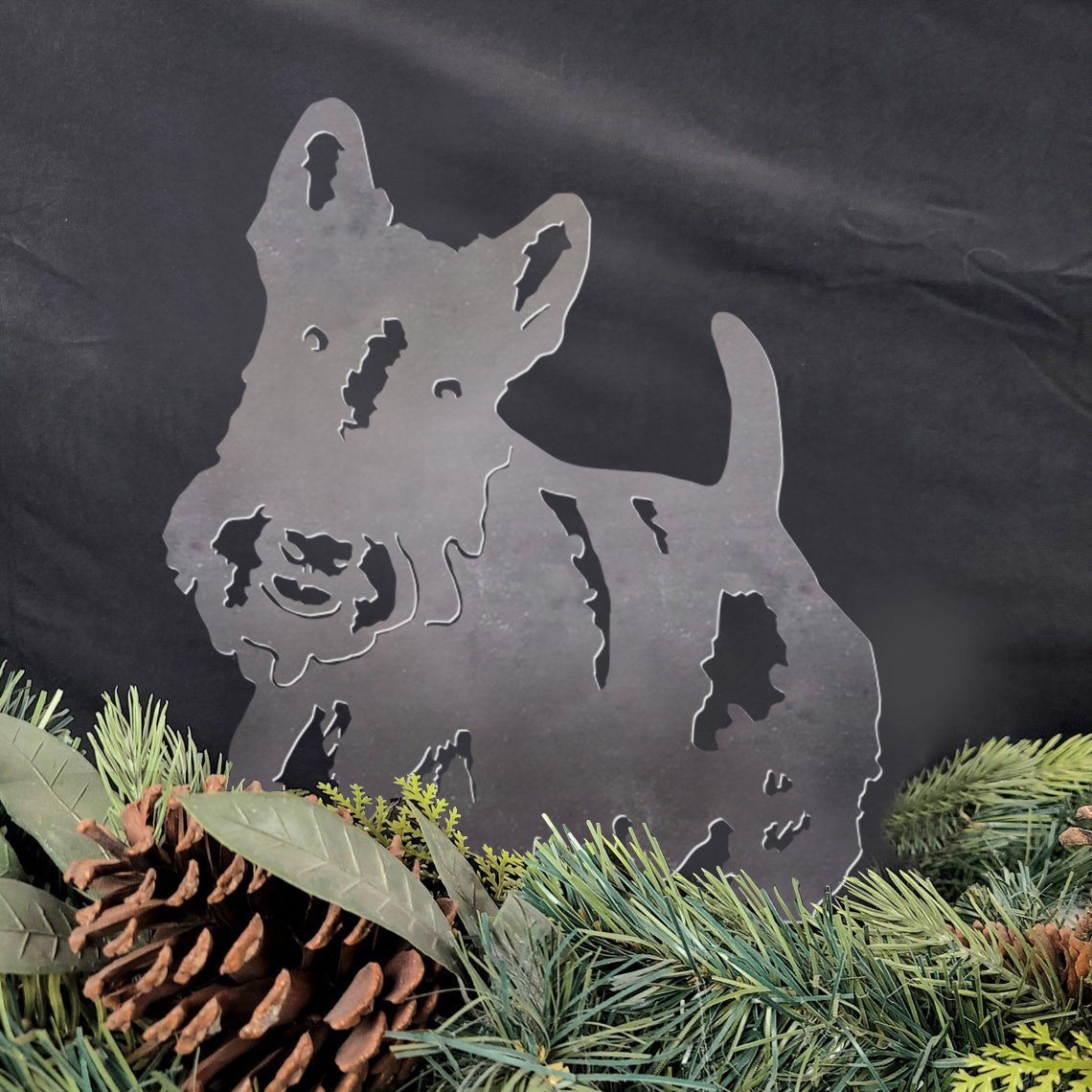 Scottish Terrier Metal Silhouette