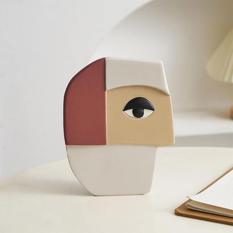 Abstract Human Face Vase