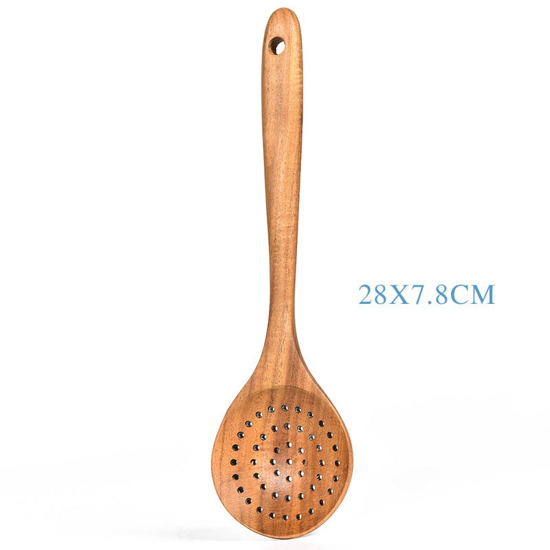 Eco-Friendly Teak Wood Kitchen Spoon Set