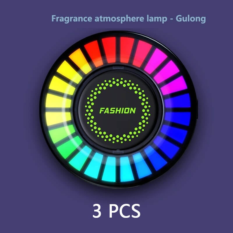 Bluetooth Car RGB Ambient Light USB Vehicle Rhythm Fragrance Lamp Strip Air Freshener