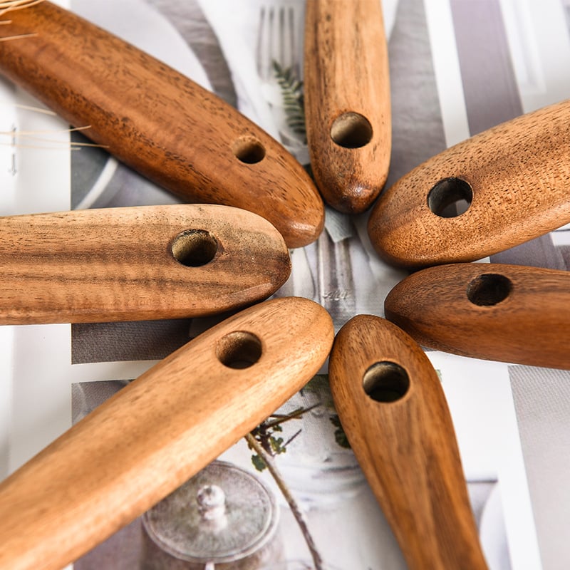 Eco-Friendly Teak Wood Kitchen Spoon Set