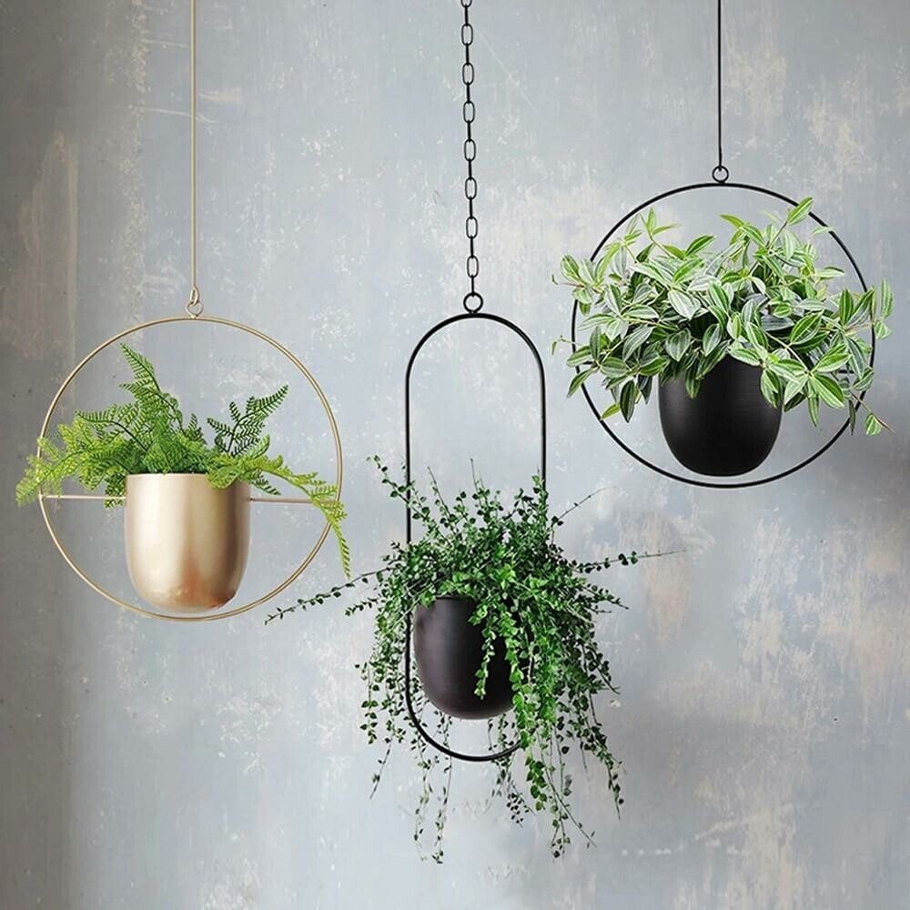 Modern Hanging Iron Flower Pot