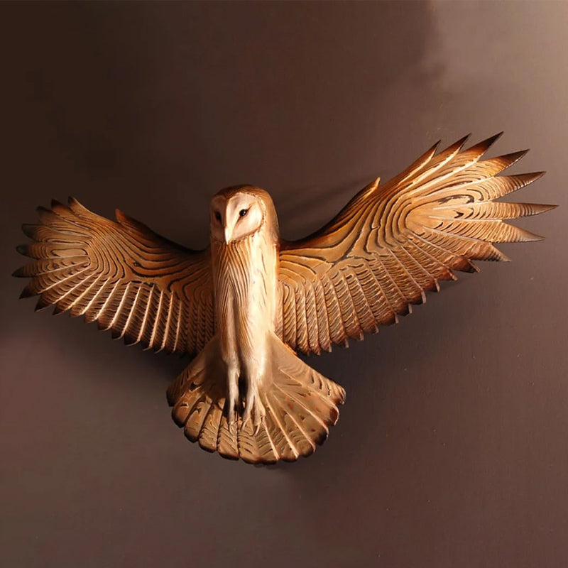 Barn Owl Sculpture Wall Art