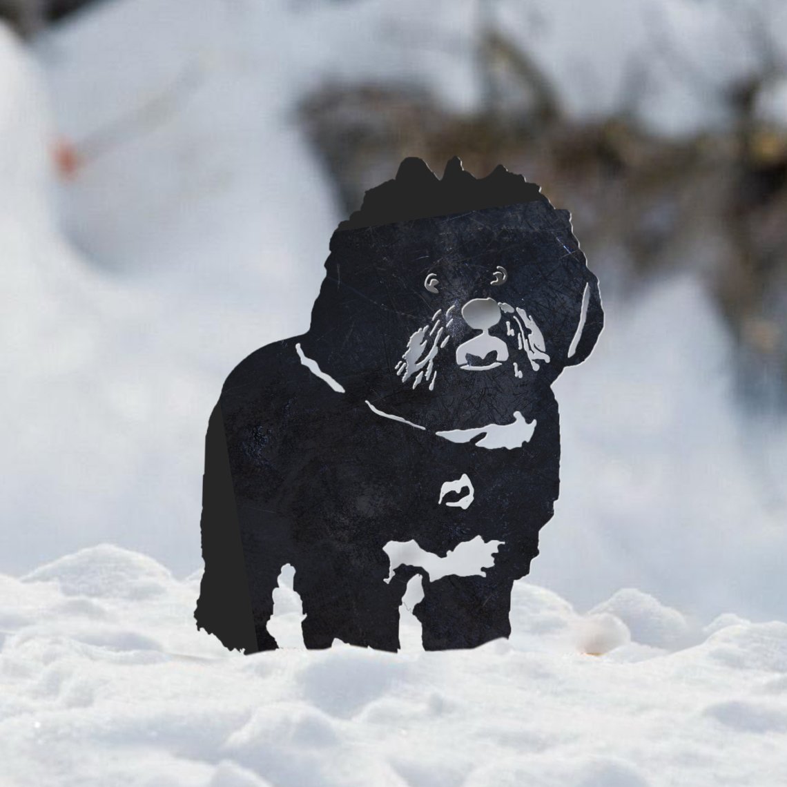 Bichon Frise Metal Silhouette