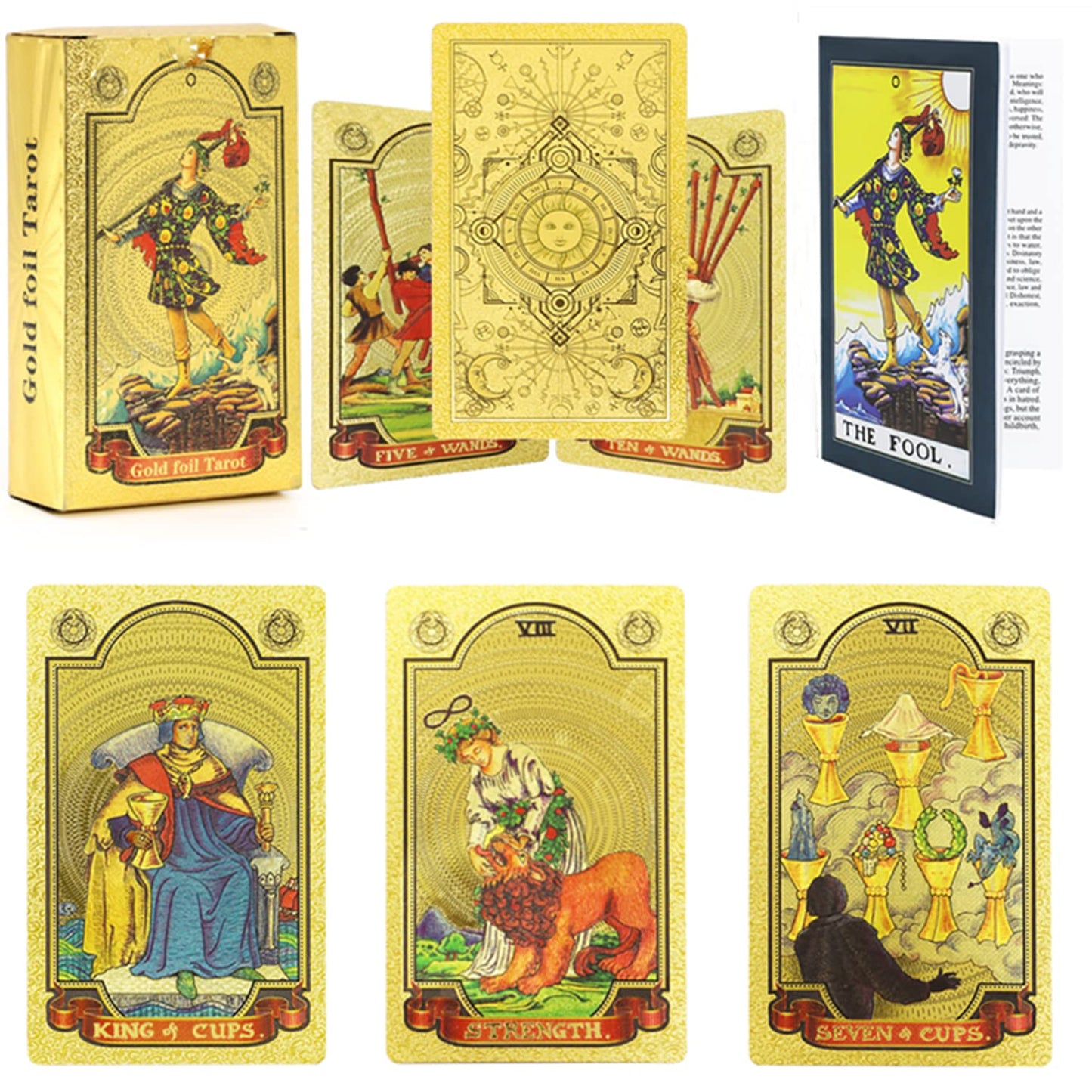 🔥Explore the Mystical World of Tarot Gold Foil Tarot