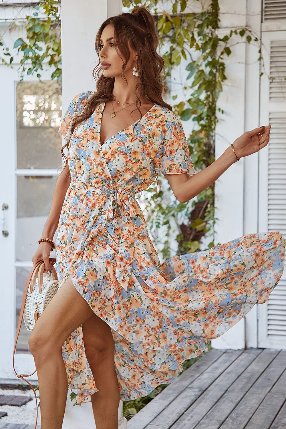 2023 Latest Women's Floral Summer Bohemian Maxi Dresses