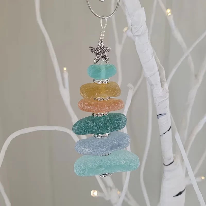 🔥Sea Glass Christmas Tree Ornament 🎄