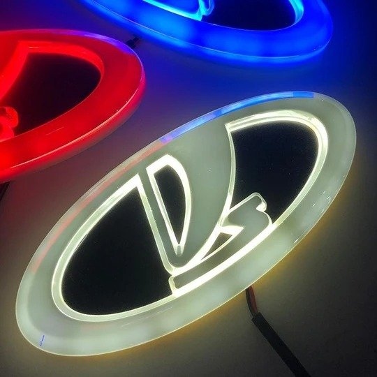 🚗4D car Logo Badge LED Light