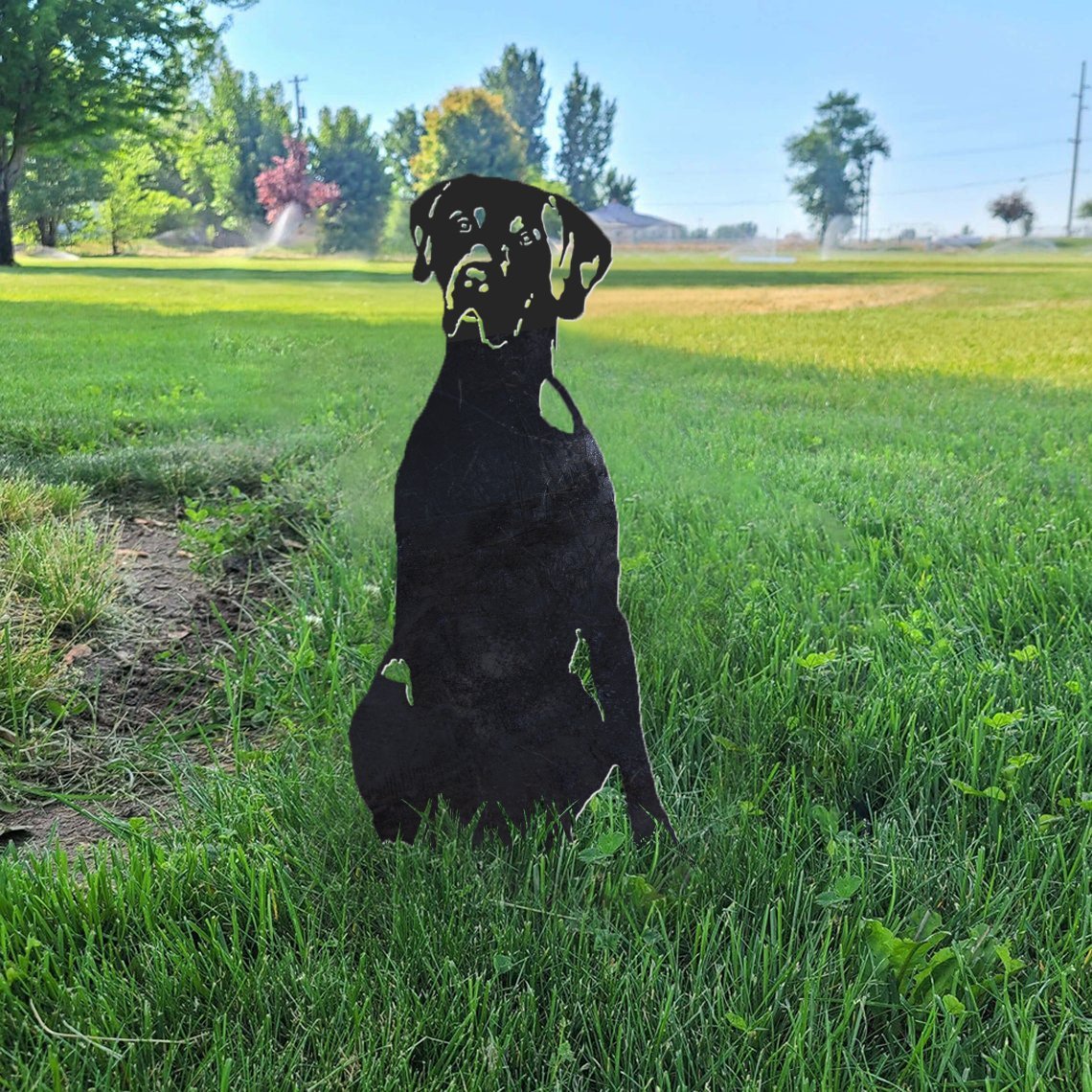 Weimaraner Metal Silhouette