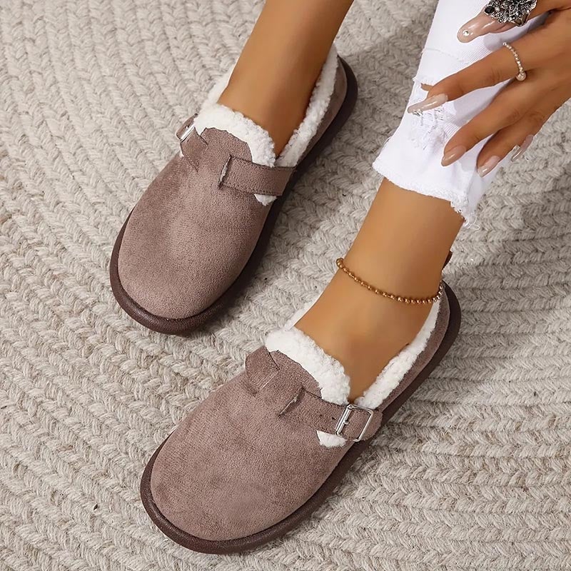 🔥 WOMEN'S PLUSH ROUND TOE SLIP-ON FLATS