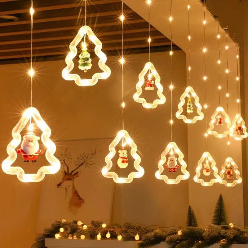 🎅Christmas Sale🎁2023 New Christmas Window Curtain Lights