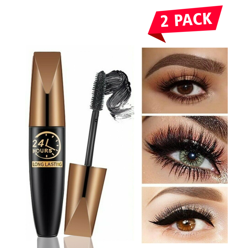 BUY 1 GET 1 FREE(2PCS) - 4D Waterproof Silk Fiber Thick Lengthening Mascara