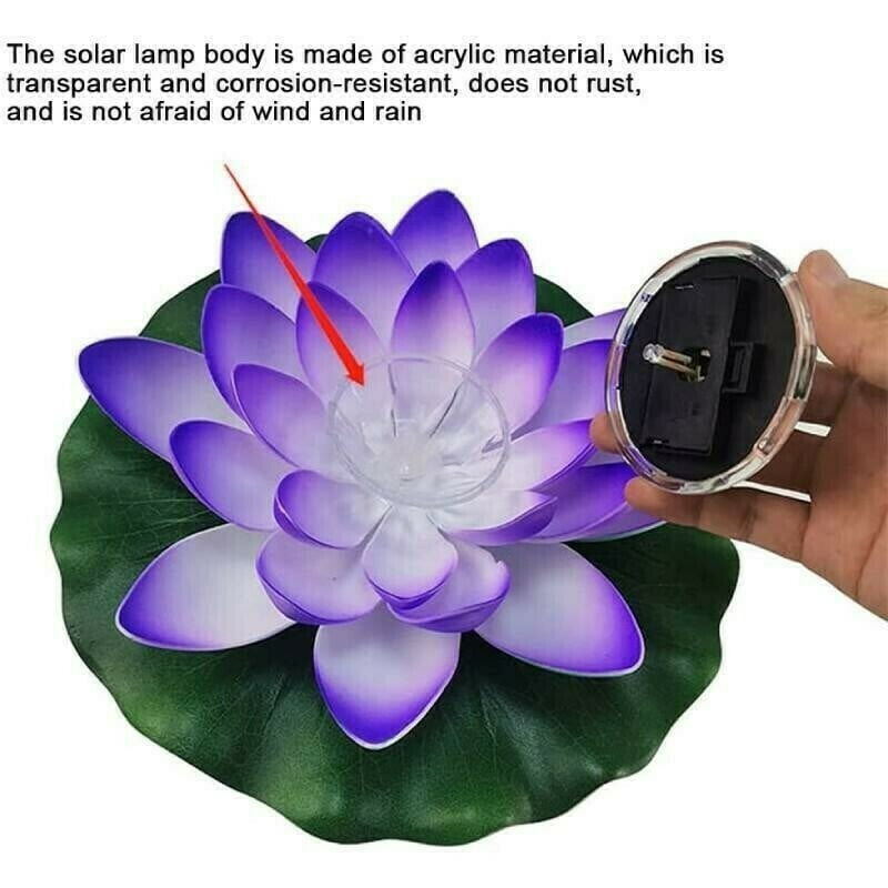 Solar Floating Lotus Flower Light