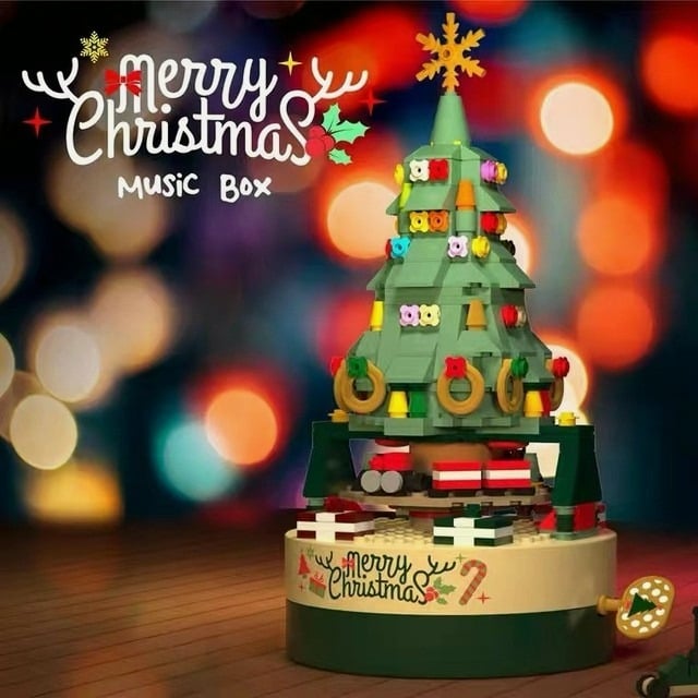 🎄 DIY Christmas Tree Brick Music Box🎵