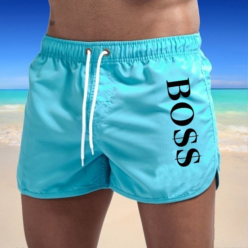 Mens Swim Shorts Summer Colorful Swimwear