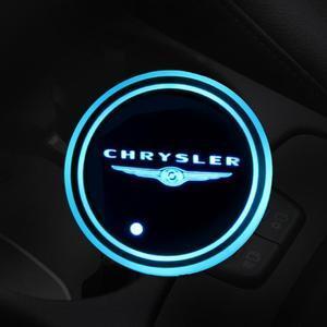 Led Car Logo Cup Lights up Holder USB Charging 7 Colors Changing