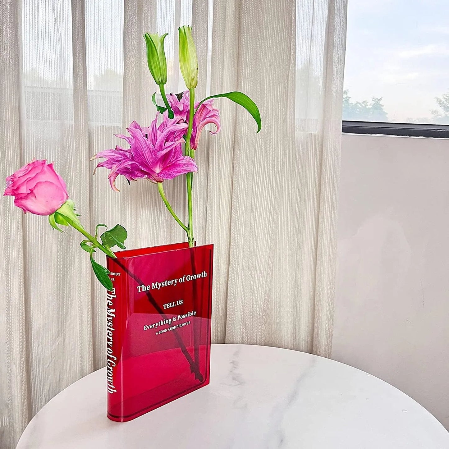 🔥 Books About Flowers - Book Vase