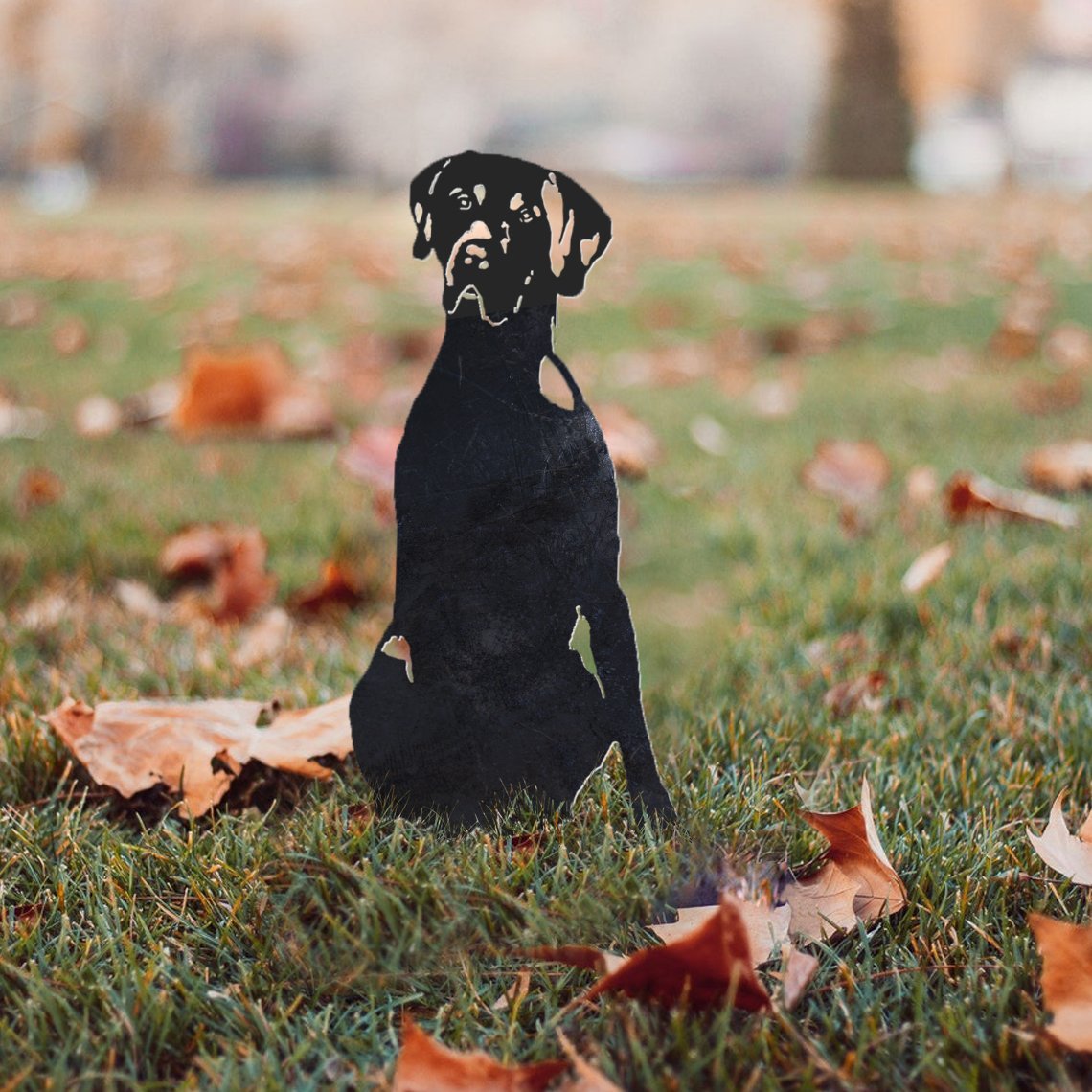 Weimaraner Metal Silhouette