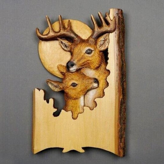 Animal Carving Handcraft Wall Hanging | Perfect Gift