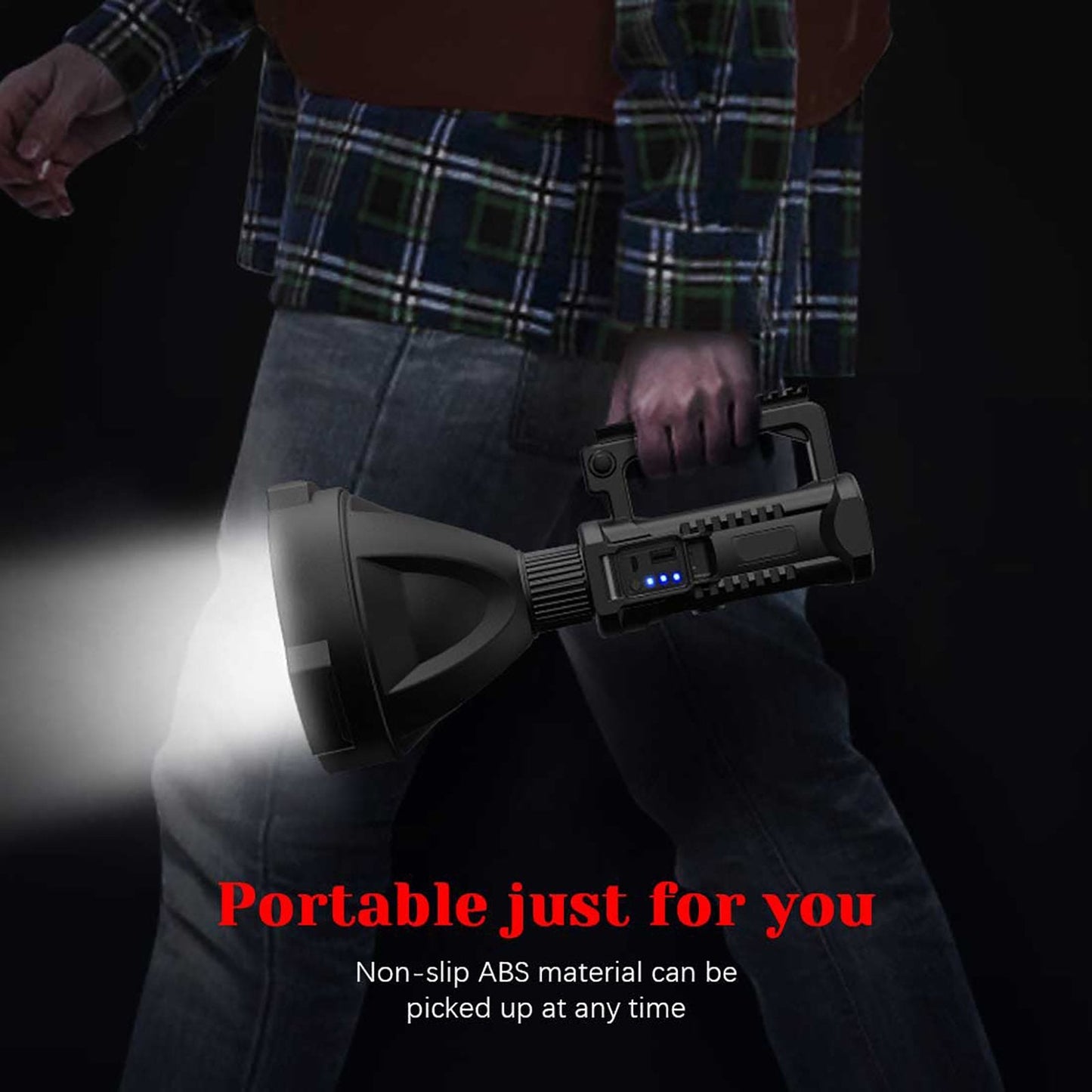 ⏰Rechargeable Handheld Spotlight Flashlight