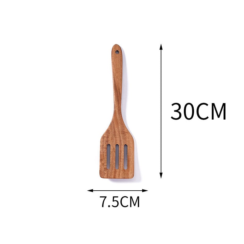 Eco-Friendly Teak Wood Kitchen Spoon Set