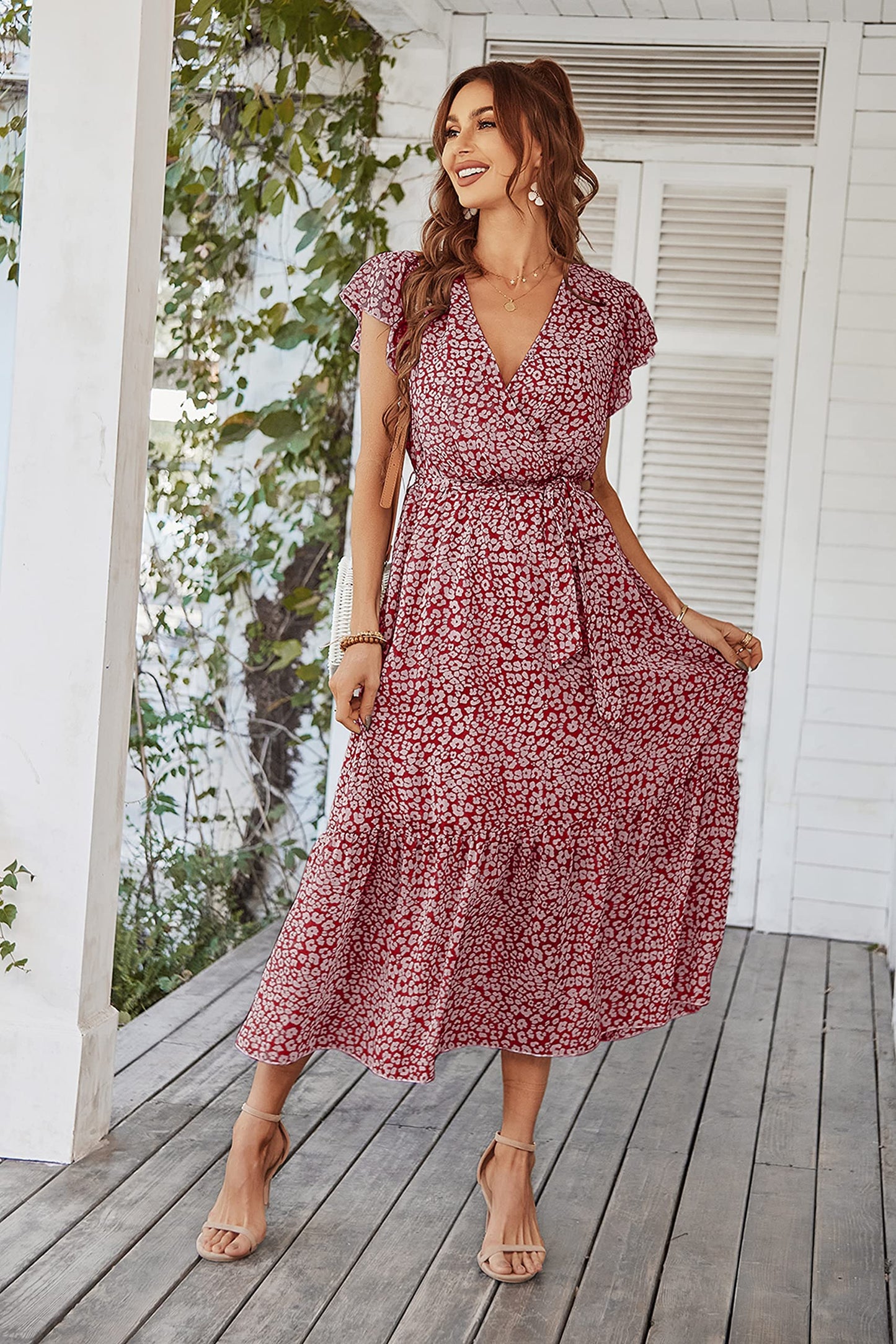 2023 Latest Women's Floral Summer Bohemian Maxi Dresses