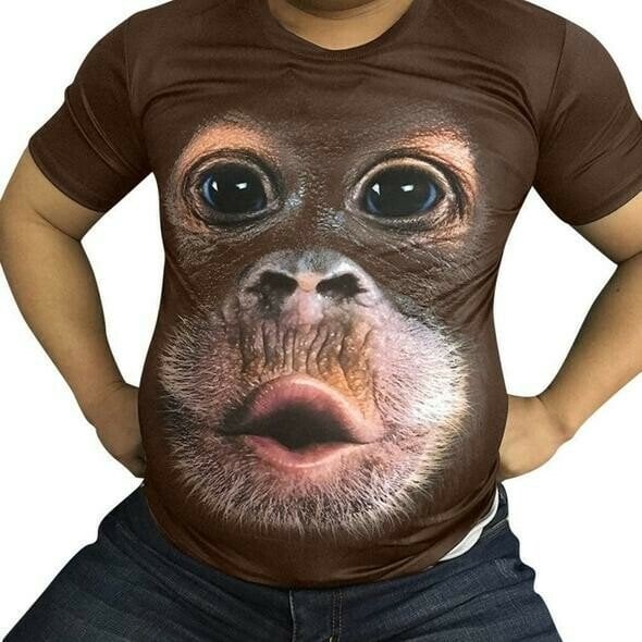 monkey T-shirt&quot; that fits your figure