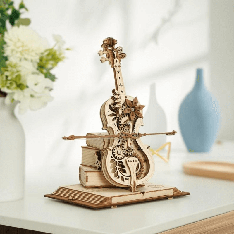 🎻 Magic Cello Music 3D Wooden Box Puzzle