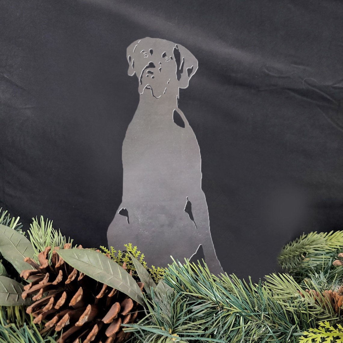 Weimaraner Metal Silhouette