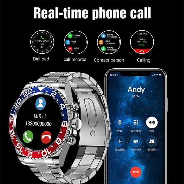 Multifunctional Smartwatch with Text, Call and Heart Rate Monitor