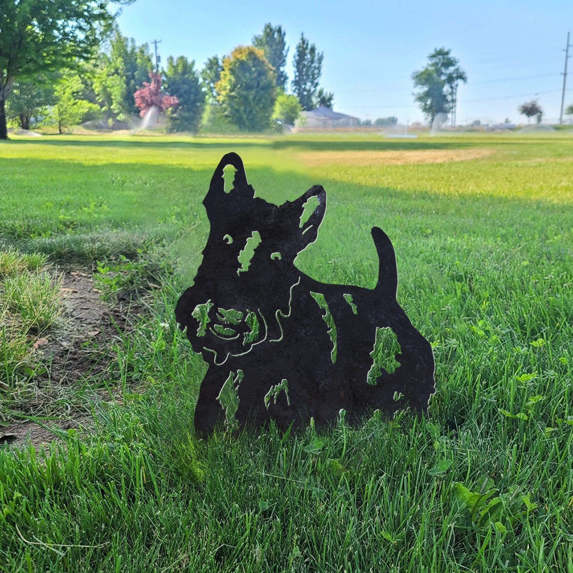 Scottish Terrier Metal Silhouette