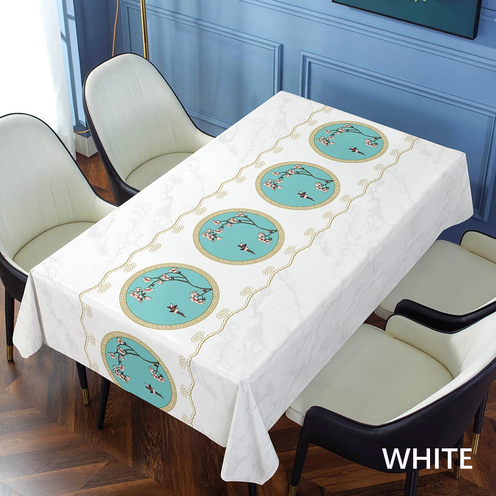 Waterproof and oil-proof embroidered tablecloth