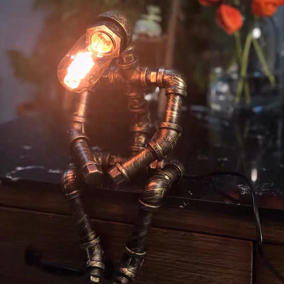 Industrial Robot Steampunk Desk Lamp