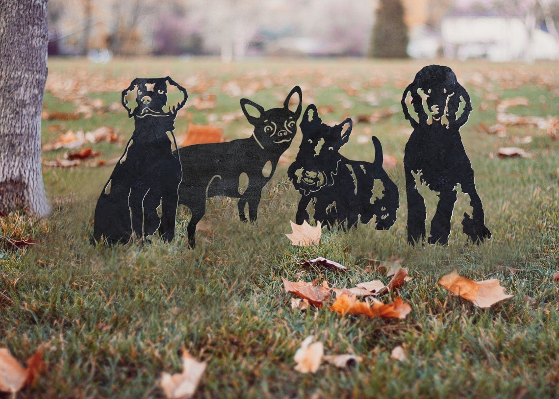 Scottish Terrier Metal Silhouette