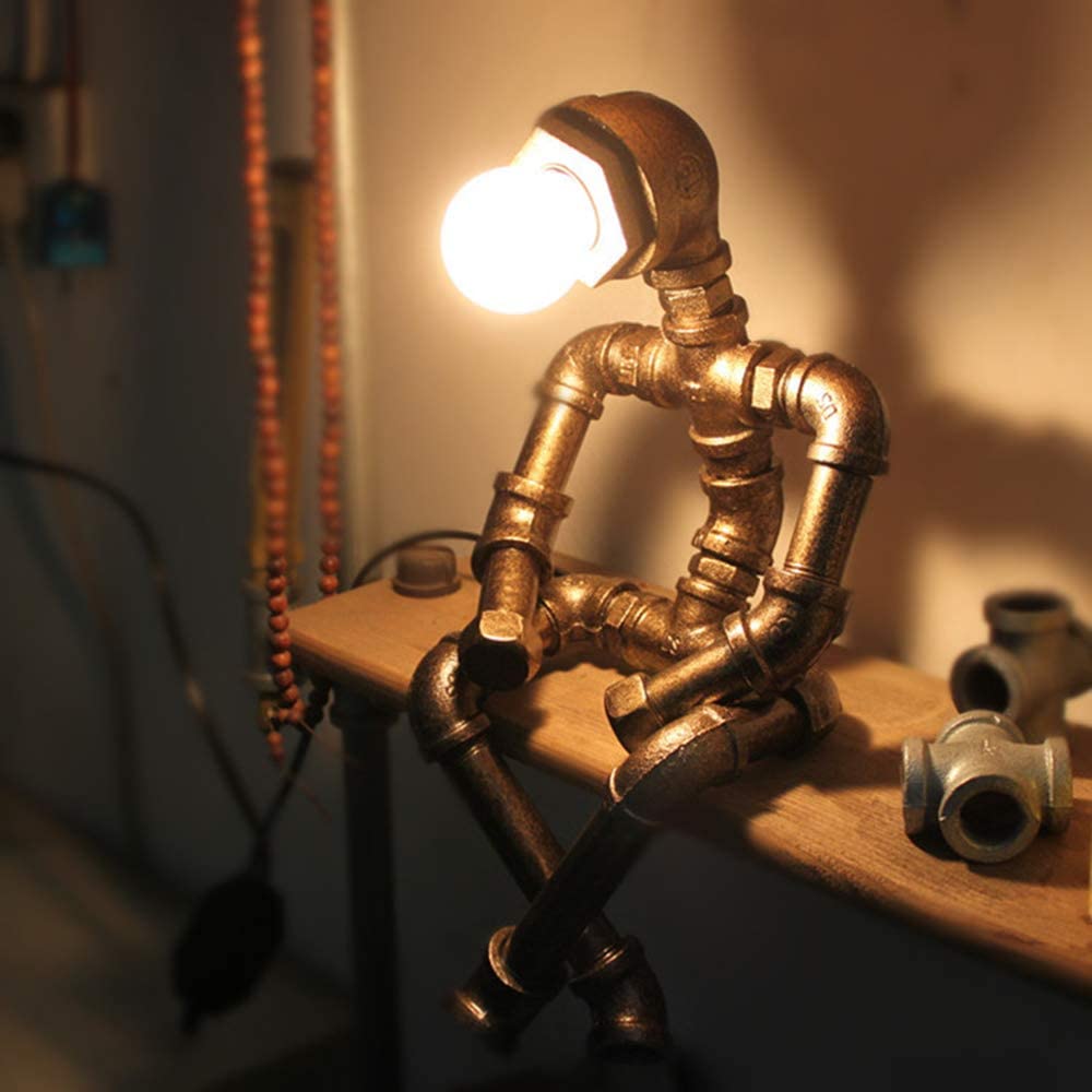 Industrial Robot Steampunk Desk Lamp