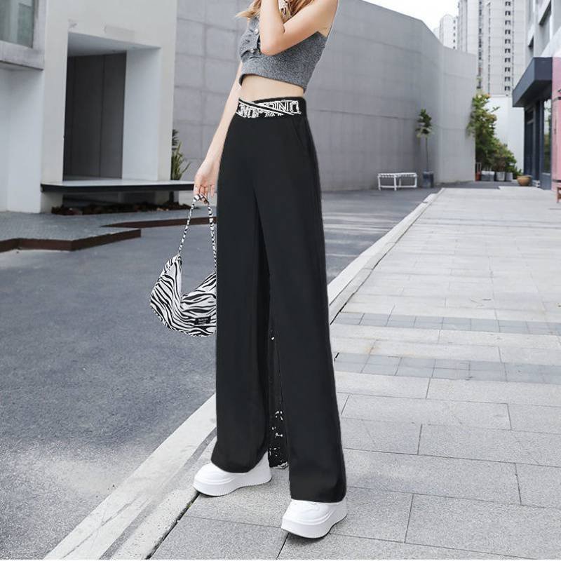 🔥Ice Silk High Waist Wide-leg Pants