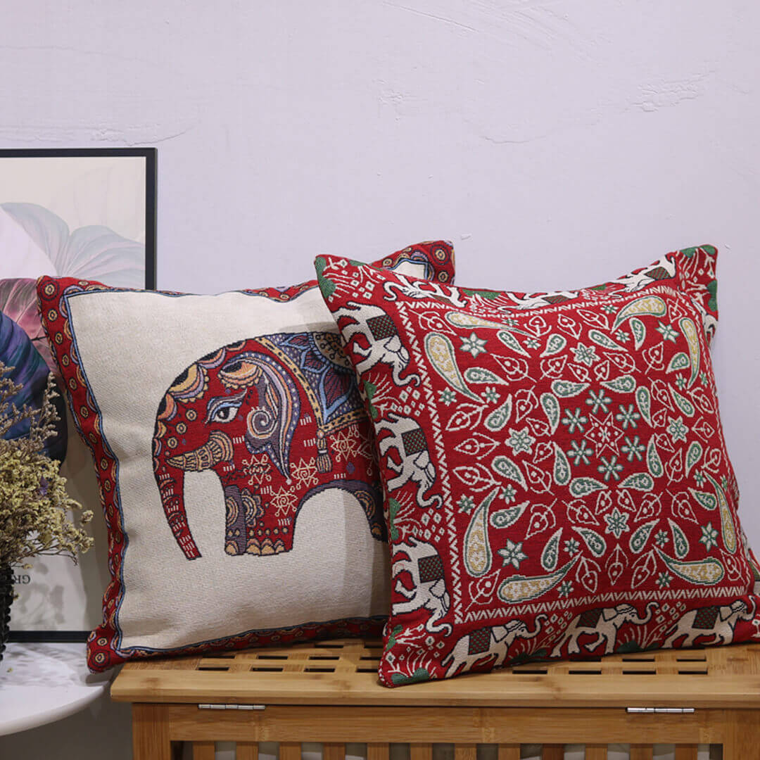 Elephant Double-sided Cushion Cover