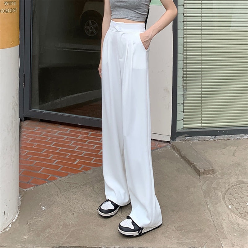 Woman's Casual Full-Length Loose Pants