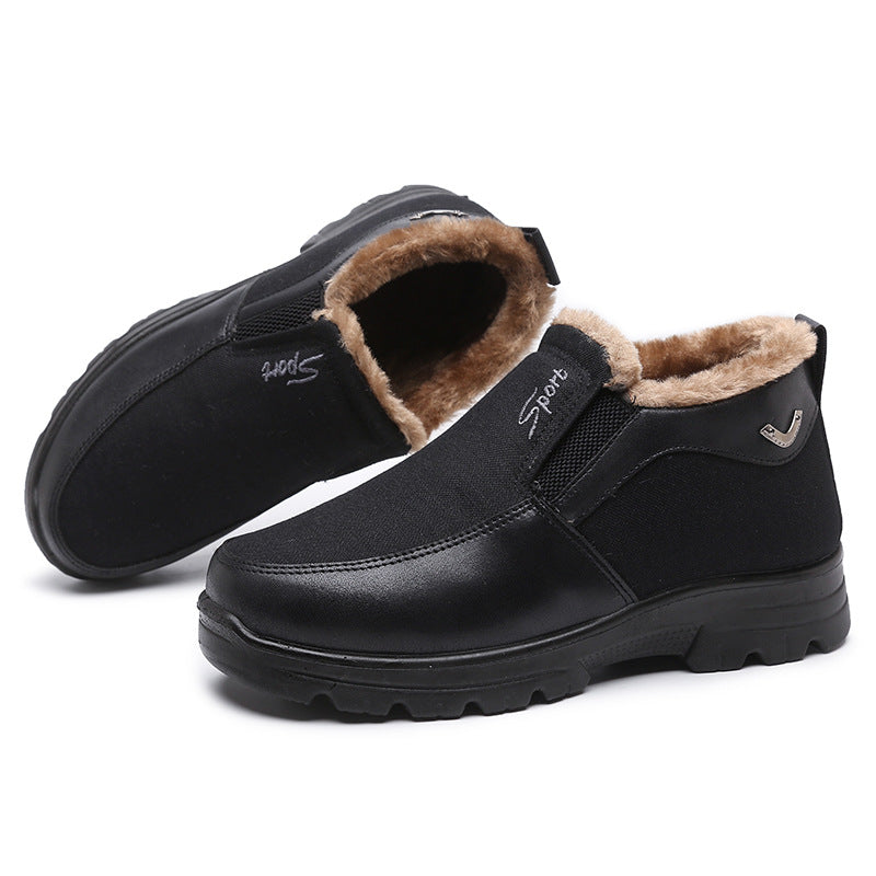 🔥Men's Winter Fleece Waterproof Warm Non-Slip Comfortable Shoes Snow Ankle Boots