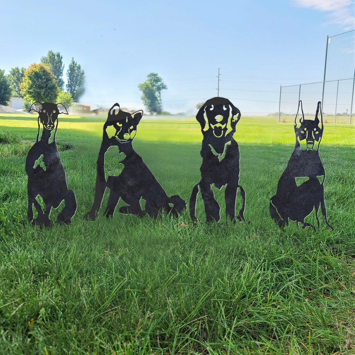 Miniature Pinscher Metal Silhouette