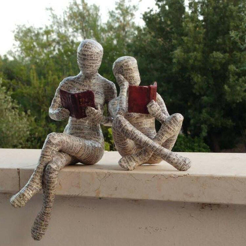 Creative Reader Decoration From Resin