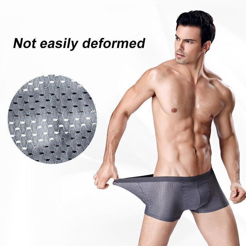 Men's Honeycomb Breathable Ice Silk Underwear