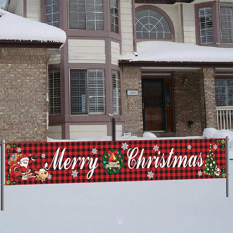 🧑‍🎄Christmas Hot Sale - Christmas Outdoor Banner Flag Pulling