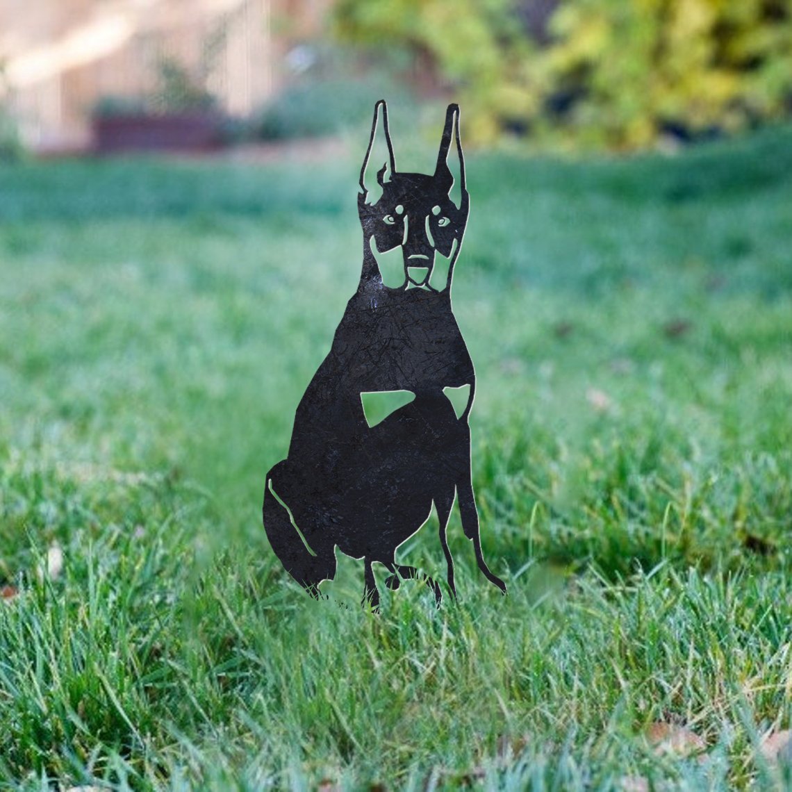 Miniature Pinscher Metal Silhouette