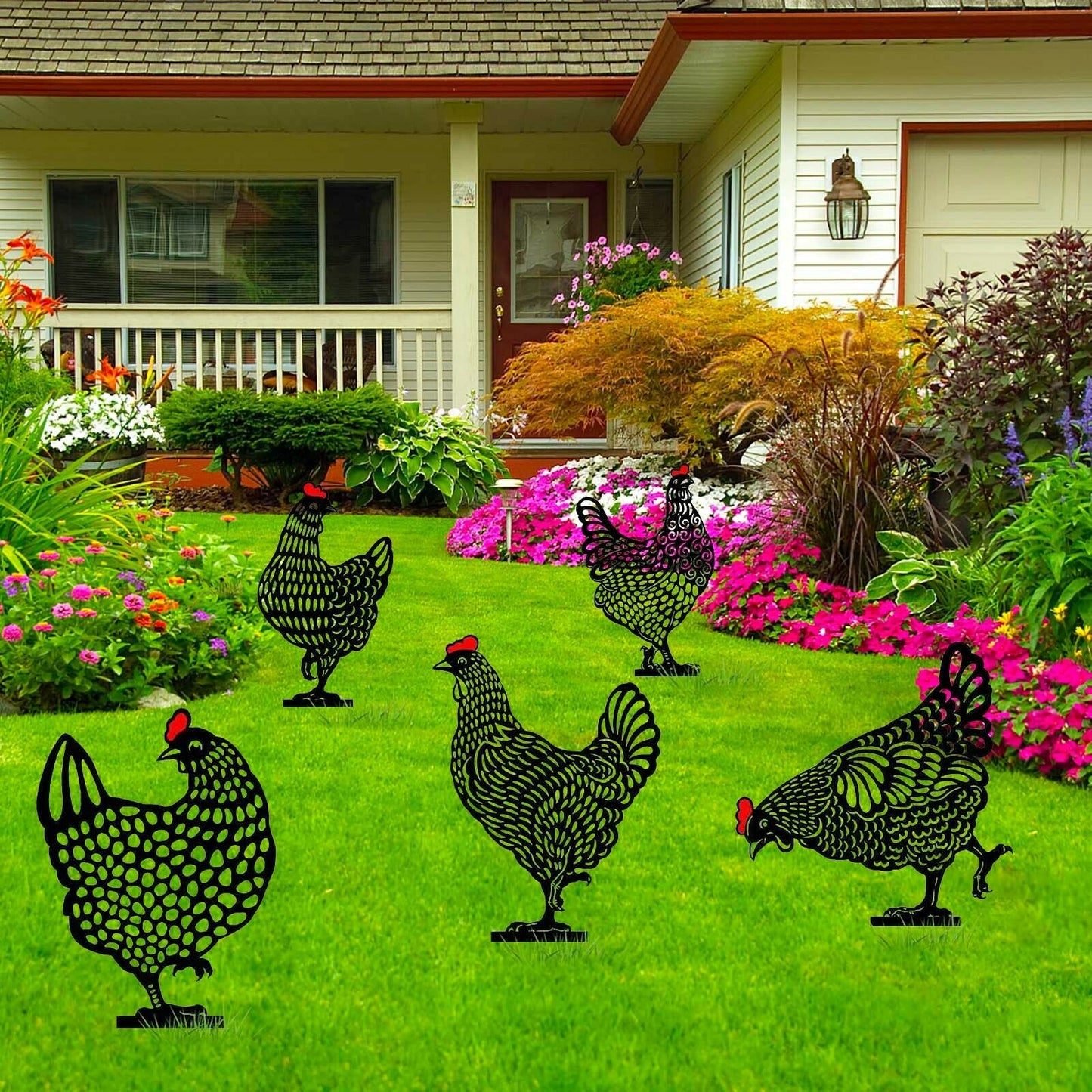 Artistic garden chicken coop