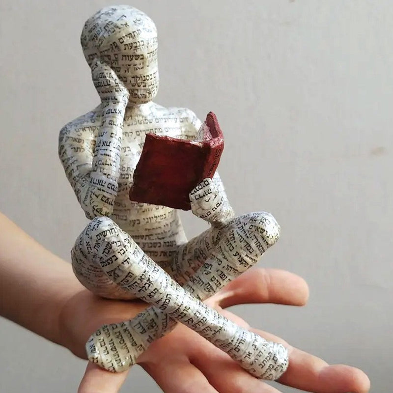 Creative Reader Decoration From Resin