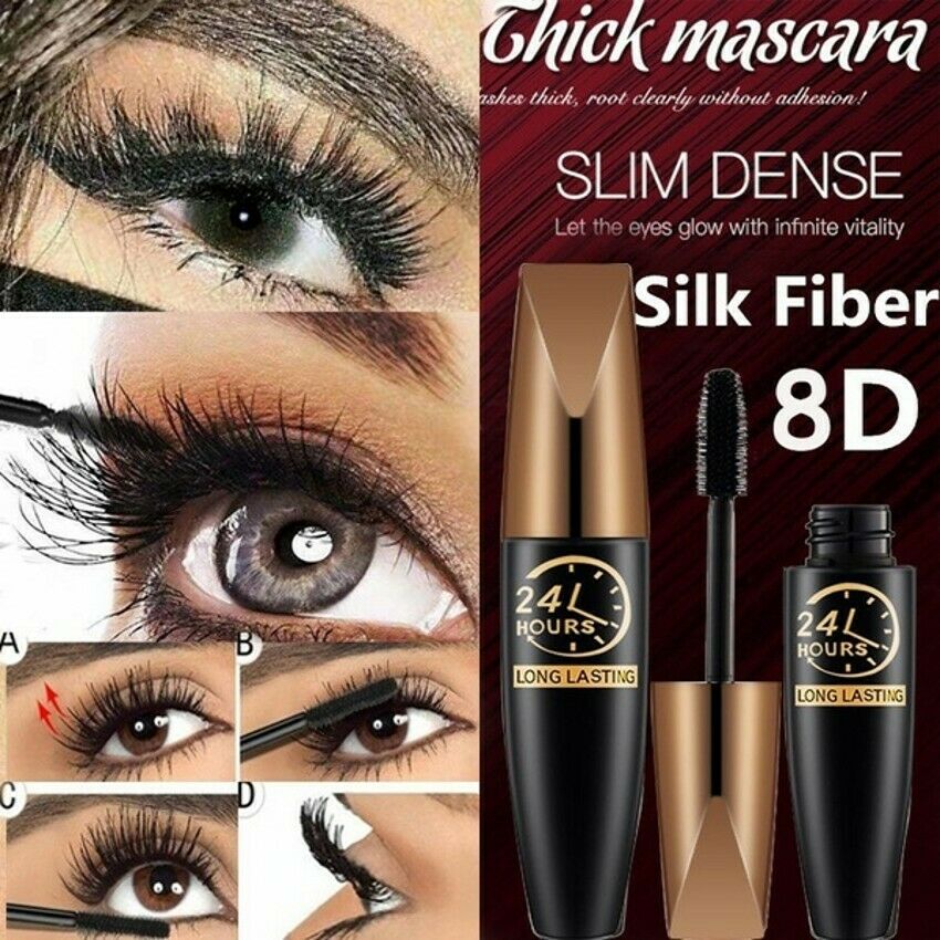 BUY 1 GET 1 FREE(2PCS) - 4D Waterproof Silk Fiber Thick Lengthening Mascara