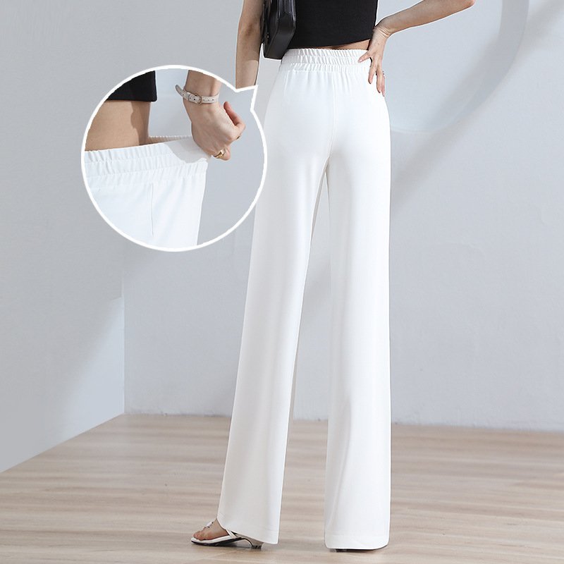 🔥Ice Silk High Waist Wide-leg Pants